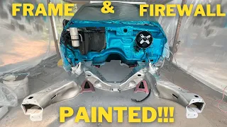 1989 Box Chevy Build Ep.15 Painting the Frame and Firewall!!!