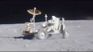 Лунный Ровер управляемый Д. Янгом (1972) / Lunar Rover driven by astronaut John W. Young (1972)