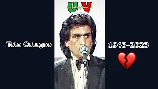 "UIV Un Italiano Vero" ha ricordato, ricorda e sempre ricorderà Toto Cutugno. 💔