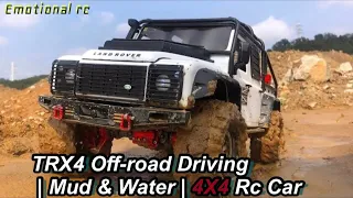 Traxxas TRX4 DEFENDER Off-road Driving | Mud & Water | 4X4 RC Car
