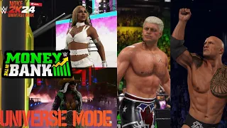 CODY RHODES PINS THE ROCK?! : Money in the Bank London WWE 2k24 Universe Mode