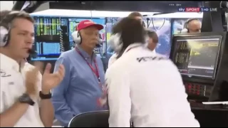 Toto Wolffs Reaction After Bottas Passes Hamilton at the last corner of the - F1 2017 Hungarian GP