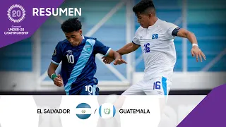 Campeonato Sub-20 de la Concacaf 2022 | Resumen | El Salvador vs Guatemala