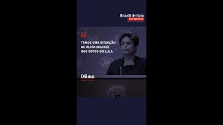 Dilma: "Temos uma situação de muita solidez nos votos no Lula" #bdfentrevista