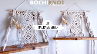 How To Make A Macrame Shelf Using 4 Basic Knots | (DIY Beginner-Friendly Pattern)