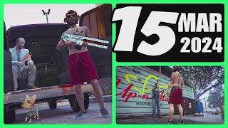 The Gun Van location & Street Dealers today March 15 2024 in GTA 5 (NO RAILGUN this week)