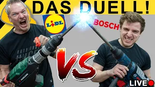 LIDL vs BOSCH - DAS BOHRHAMMER DUELL | WERKZEUG NEWS LIVE #15