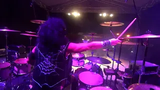 KISS FOREVER BAND Live in Bílina (CZ) 2018 behind the drums camera view