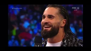 Roman Reigns And Seth Rollins Face To Face WWE Smackdown January 14, 2022