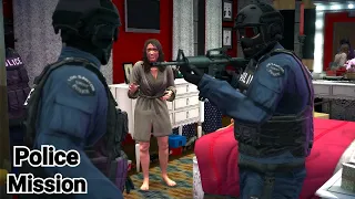 GTA 5 Mission (Remastered) - Police Michael RESCUING his OWN FAMILY!!!