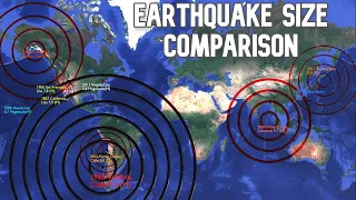 Biggest Earthquake Comparison On The Earth 💥💥