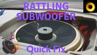 How to Fix Rattling Speaker/Subwoofer - Quick and Easy