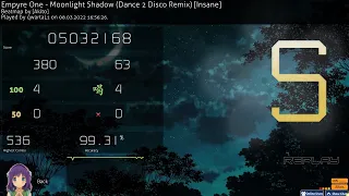 [osu!] Empyre One - Moonlight Shadow (Dance 2 Disco Remix) [Insane] S 4.38* 4x100
