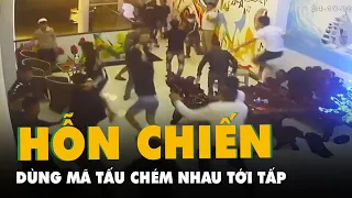 Tạm giữ 12 người dùng mã tấu, tuýp sắt hỗn chiến tại quán karaoke ở Bảo Lộc