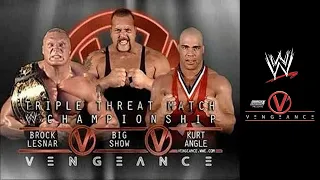 Brock Lesnar vs Big Show vs Kurt Angle [Vengeance 2003] (WWE 2K20)