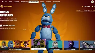 FNAF X FORTNITE CONCEPT (PART 1 - Freddy Fazbear + Bonnie)