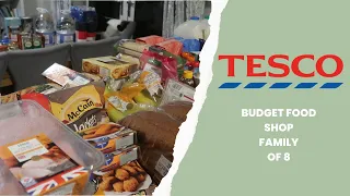 TESCO BUDGET FOOD SHOP l COST OF LIVING l TESCO GROCERY HAUL UK l BIG FAMILY BUDGET