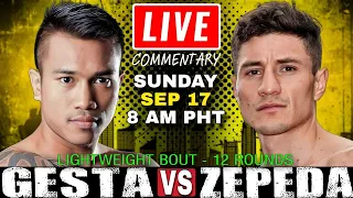 🔴LIVE Mercito Gesta vs William Zepeda Full Fight Commentary! Lightweight Contest - 12 Rounds
