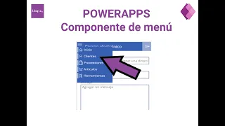 PowerApps. Crear componente de menú.