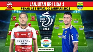 Madura United vs Persib Bandung - Prediksi Starting Lineup - Pekan 19 BRI Liga 1 2023 - Big Match