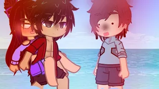 ||~BEACH DAY!!~|| [❤Aarmau💜]《Aphmau and Friends beach day》 gacha meme/trend