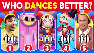 Who DANCES Better? 💃🎶 The Amazing Digital Circus Edition 🎪 Pomni, Jax, Ragatha, Mr.Beast,...