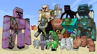 Enchanted Iron Golem vs Mutant Creatures - Enchanted Iron Golem (Minecraft Dungeons) vs Mutant mobs