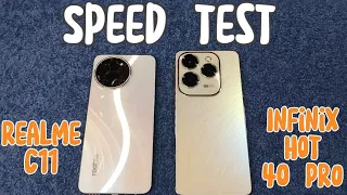 REALME C11 vs. INFINIX HOT 40 PRO | SPEED TEST