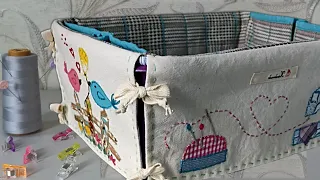 I'll show you how to sew a washable organizer case of any size.