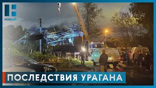 Из-за сильного урагана в Тамбовской области пострадали два человека