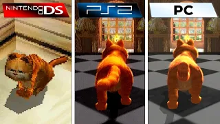 Garfield A Tail of Two Kitties (2006) DS vs PS2 vs PC (Graphics Comparison)