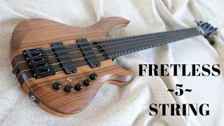 Making a Five String Fretless Bass - Custom Neck Thru