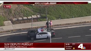 LAPD PURSUIT - Kidnap Suspects - Calabasas to Woodland Hills