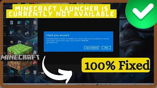 Fix Minecraft Launcher Is Currently Not Available In Your Account - Error Code 0x803f8001 (Easy fix)