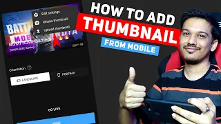 How to Add Thumbnail on Youtube Live Stream | Youtube Mobile App