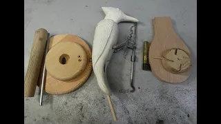 Assembling a pileated woodpecker whirligig kit