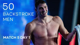 Men’s 50m Backstroke | PLAYOFF MATCH 5 (16/18) DAY 1