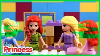 Lego Disney Princess POISON RIVER Rapunzel Ariel Cinderella & Poison Ivy (Stop Motion Animation)