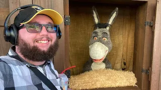 Visiting Donkey at Universal Studios Florida