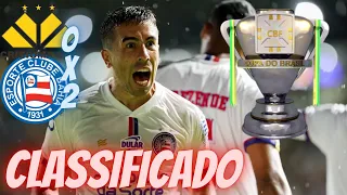 BAHIA FOI O ÚNICO DOS 5 GRANDES DO NORDESTE CLASSIFICADO NA COPA DO BRASIL | CRICIÚMA 0X2 BAHIA