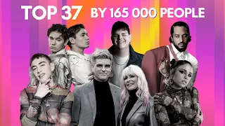 Eurovision 2024: TOP 37 by 165,000 PEOPLE