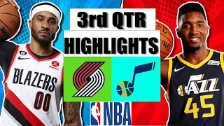 Portland Trail Blazers vs Utah Jazz  FULL GAME 3rd QTR Highlight  |2022 NBA Regular Season