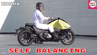 Self Balancing Honda Motorcycle Riding Assist Demo