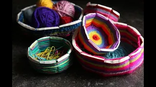 Woven Bowl Craft for Kids