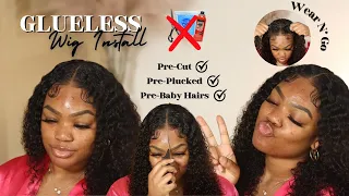 3 Seconds? 100% Glueless Wig | Pre-Cut | Pre-Plucked | ABSOLUTELY BEGINNER FRIENDLY | ft. UNICE HAIR