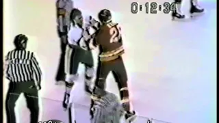 Nov 10, 1990 Paul Kruse vs Kelly Chase Salt Lake Golden Eagles vs Peoria Rivermen IHL