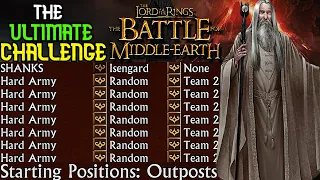 NEVER SEEN BEFORE! Isengard VS 7 Hard Army With Outpost! | LotR: BFME1 Patch 1.06 Gameplay