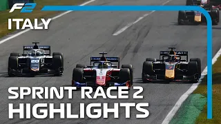 F2 Sprint Race 2 Highlights | 2021 Italian Grand Prix