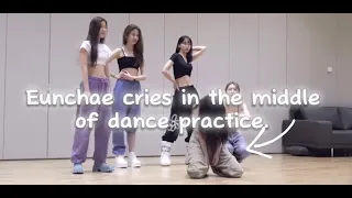 Eunchae Cries During Dance Practice | Sakkuros | Le Sserafim