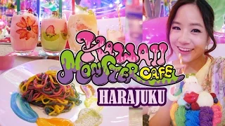 JAPAN VLOG: HARAJUKU Kawaii Monster Cafe | かわいいモンスターカフェ